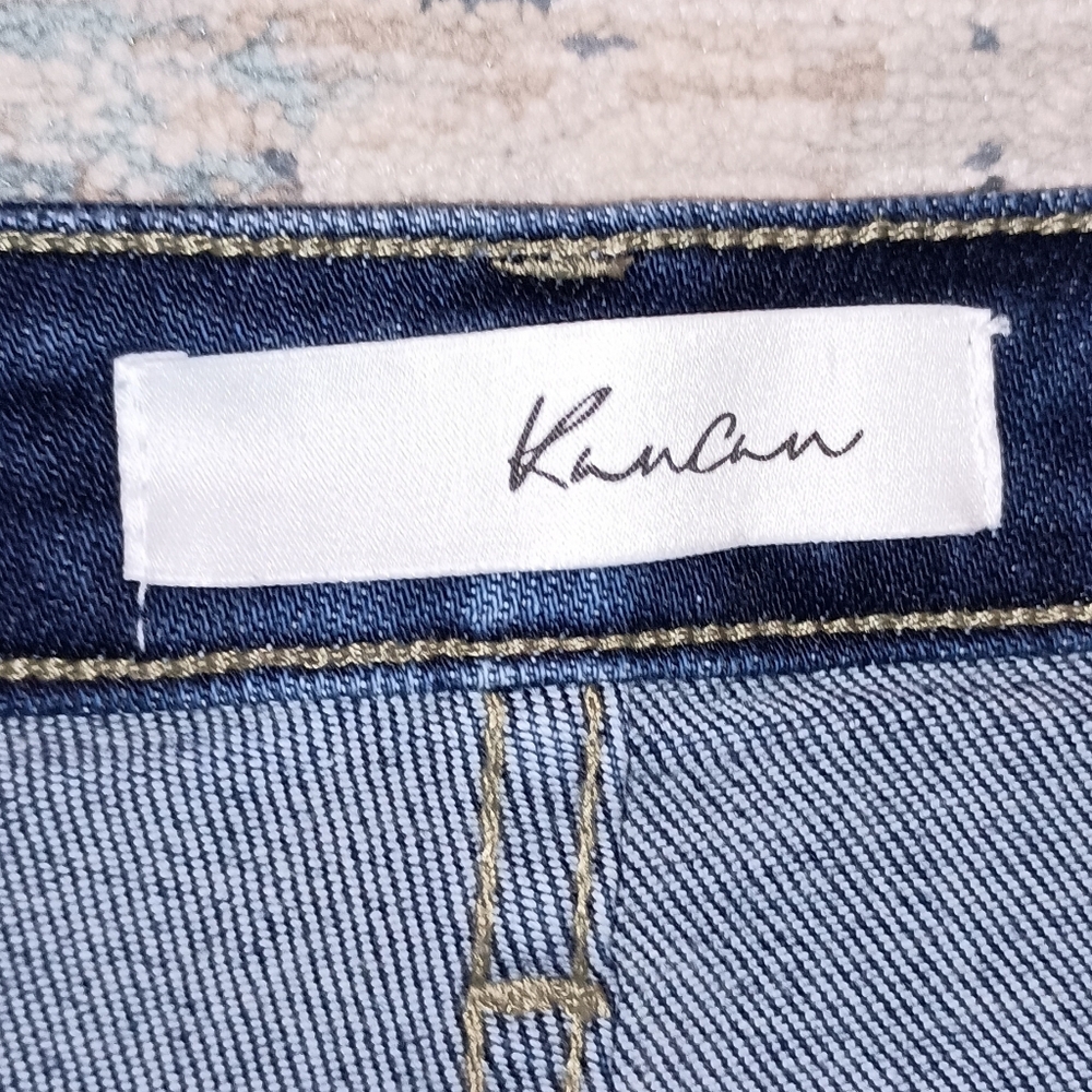 KanCan High Waisted Wide Leg Cropped Style Jeans Size 29 - Picture 4 of 8